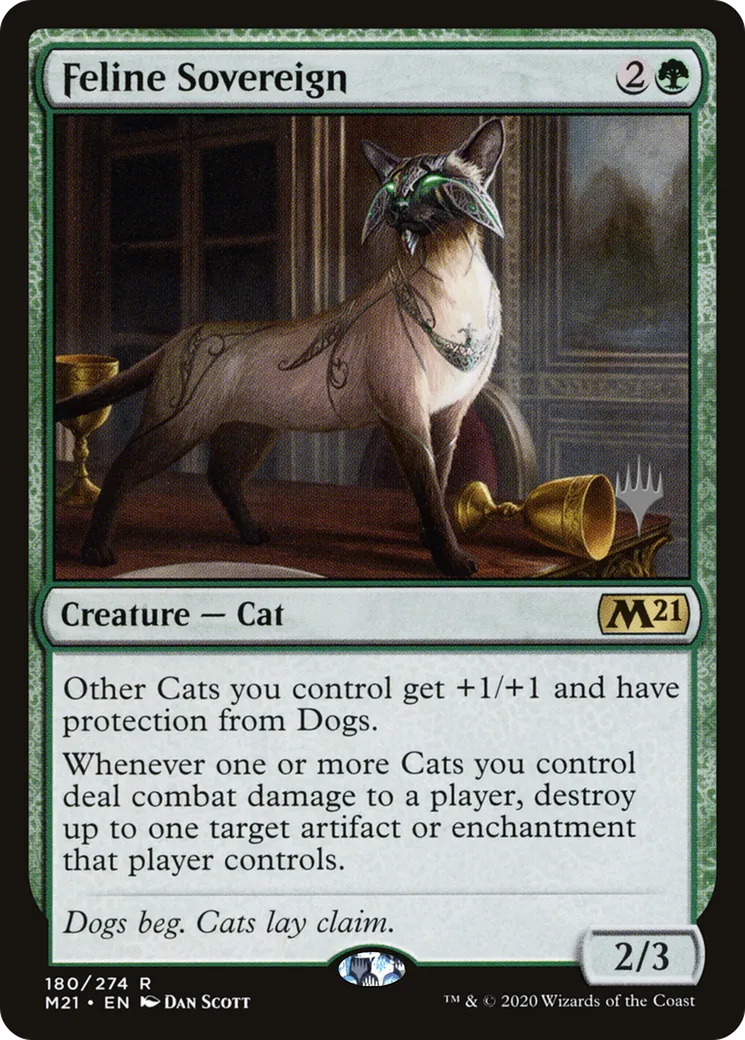 Souverain félin from Core Set 2021 Promos - Magic: The Gathering
