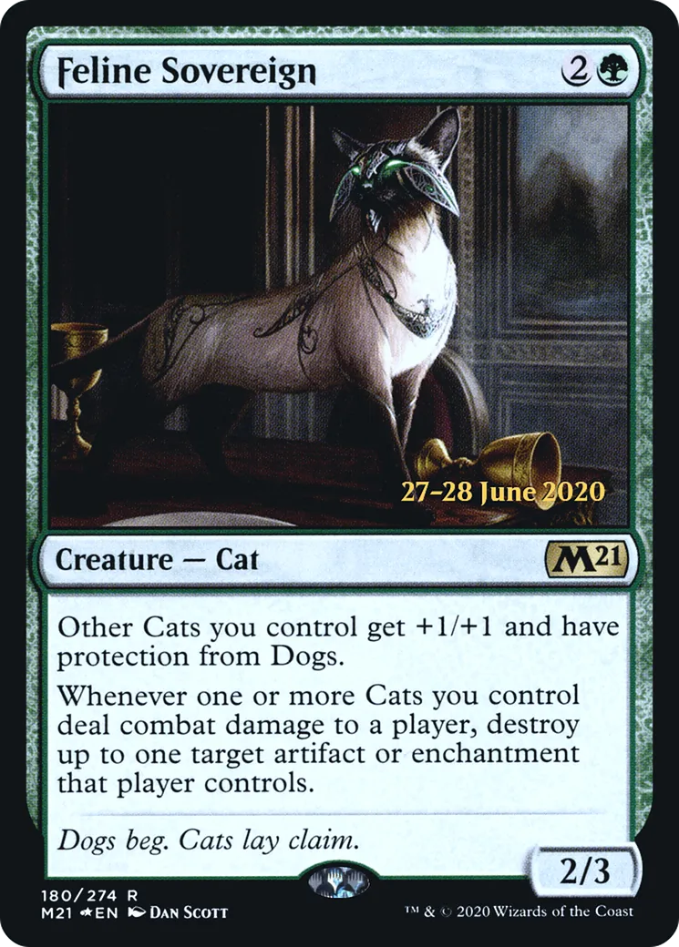 Feline Sovereign — Core Set 2021 Promos — Magic: The Gathering