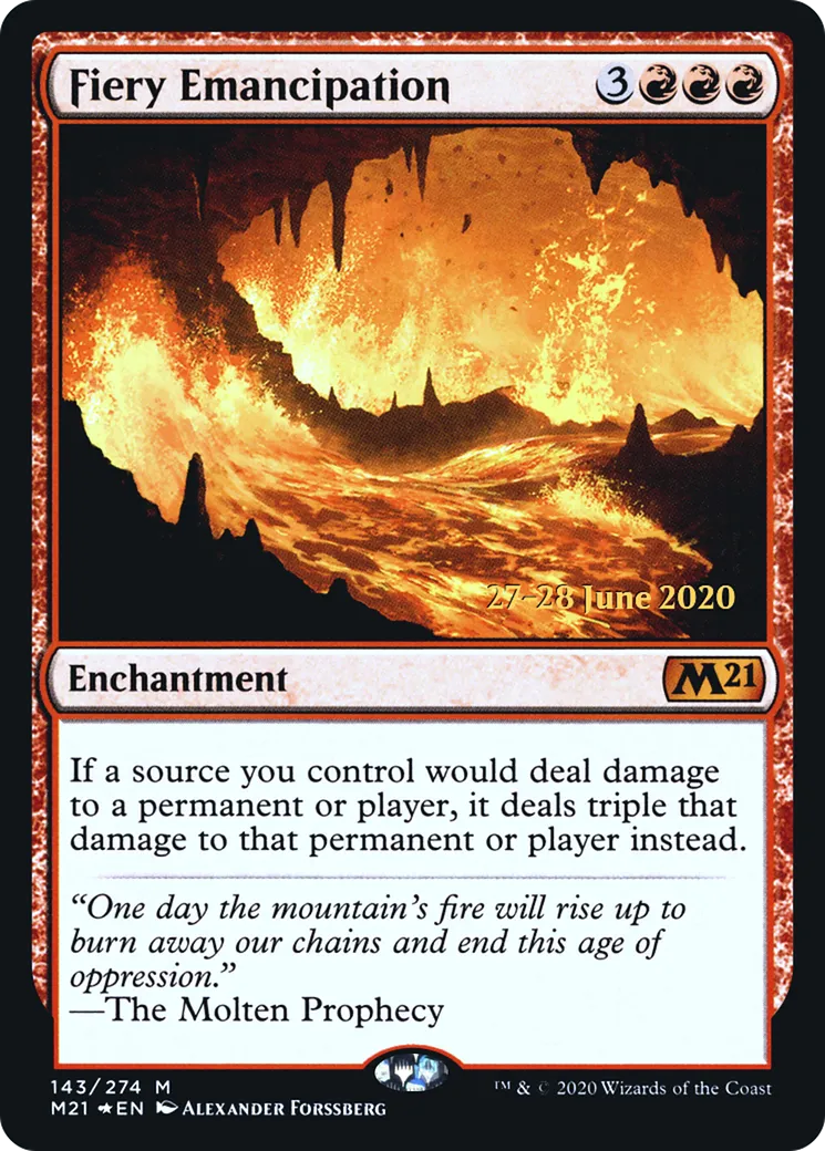 Émancipation ardente — Core Set 2021 Promos — Magic: The Gathering