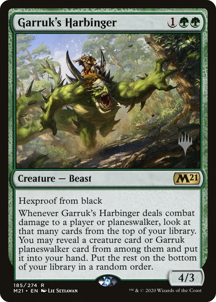 Garruk's Harbinger — Core Set 2021 Promos — Magic: The Gathering