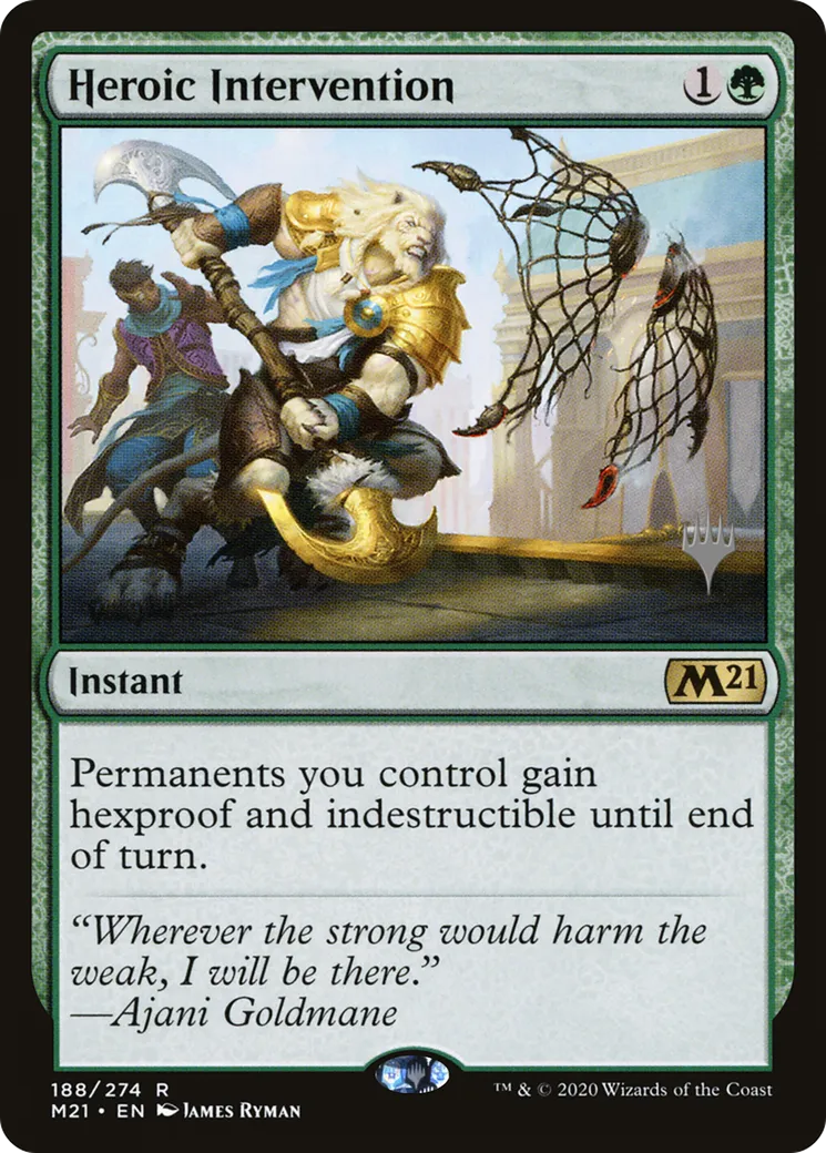 Heroic Intervention — Core Set 2021 Promos — Magic: The Gathering