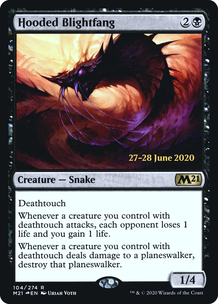 Hooded Blightfang — Core Set 2021 Promos — Magic: The Gathering