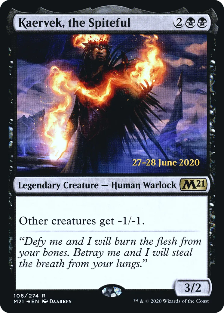 Kaervek, le malveillant — Core Set 2021 Promos — Magic: The Gathering