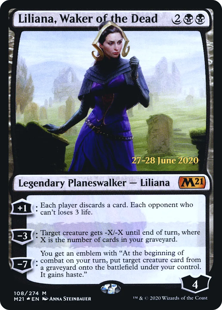 Liliana, Waker of the Dead — Core Set 2021 Promos — Magic: The Gathering