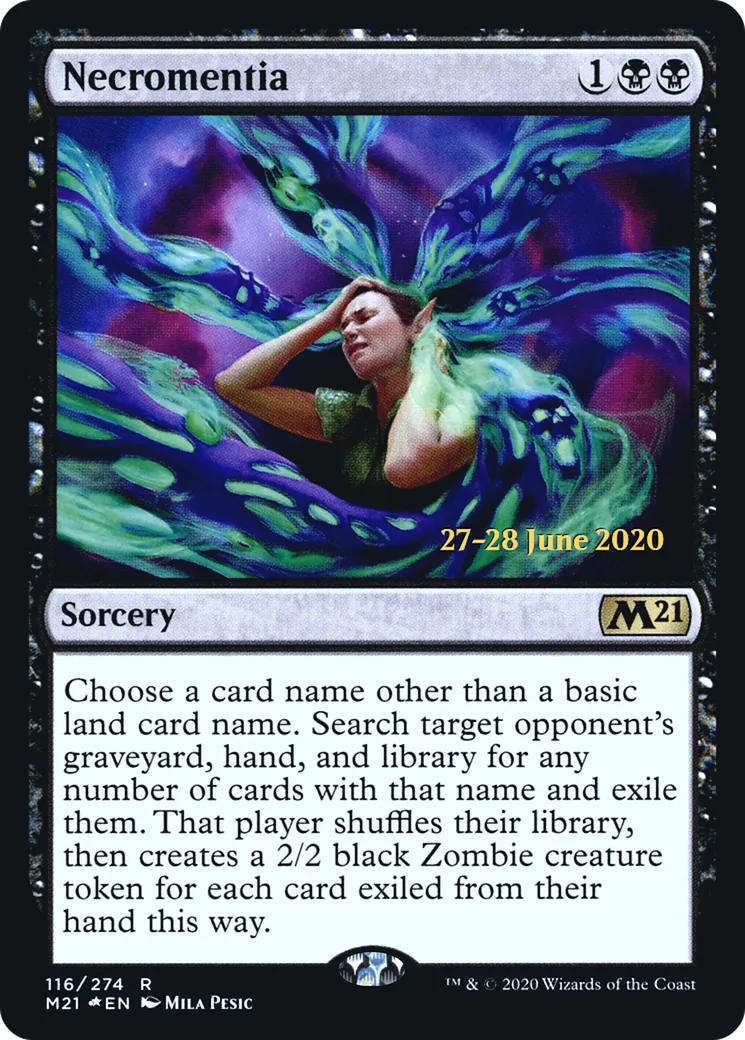 Necromentia — Core Set 2021 Promos — Magic: The Gathering