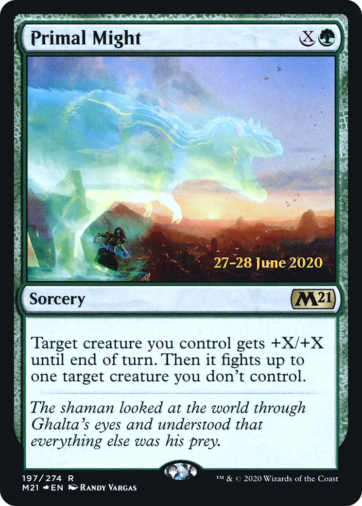 Primal Might — Core Set 2021 Promos — Magic: The Gathering
