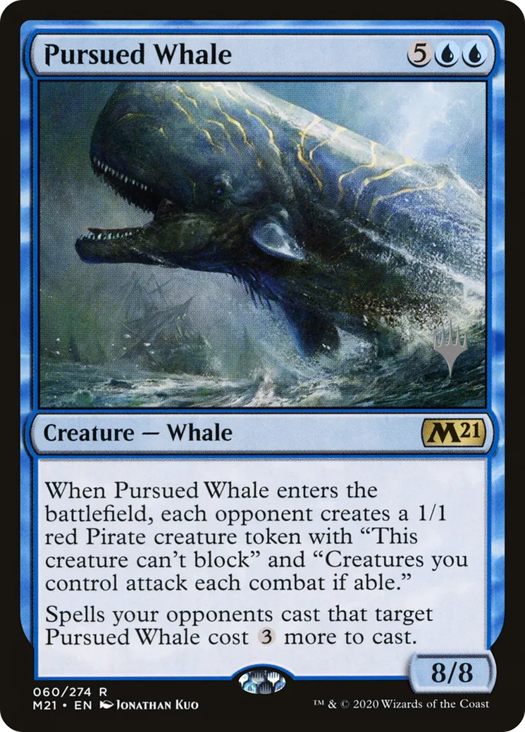 Pursued Whale — Core Set 2021 Promos — Magic: The Gathering