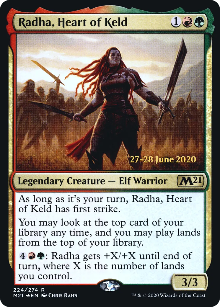 Radha, cœur de Keld — Core Set 2021 Promos — Magic: The Gathering