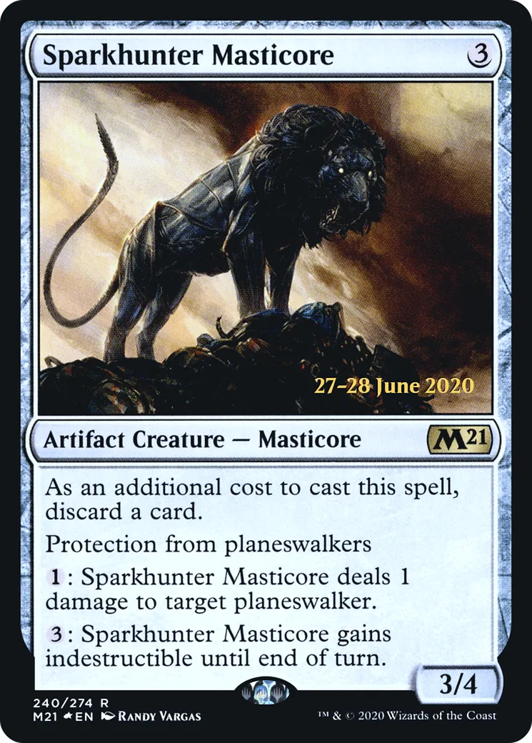 Masticore traqueuse d'étincelle — Core Set 2021 Promos — Magic: The Gathering