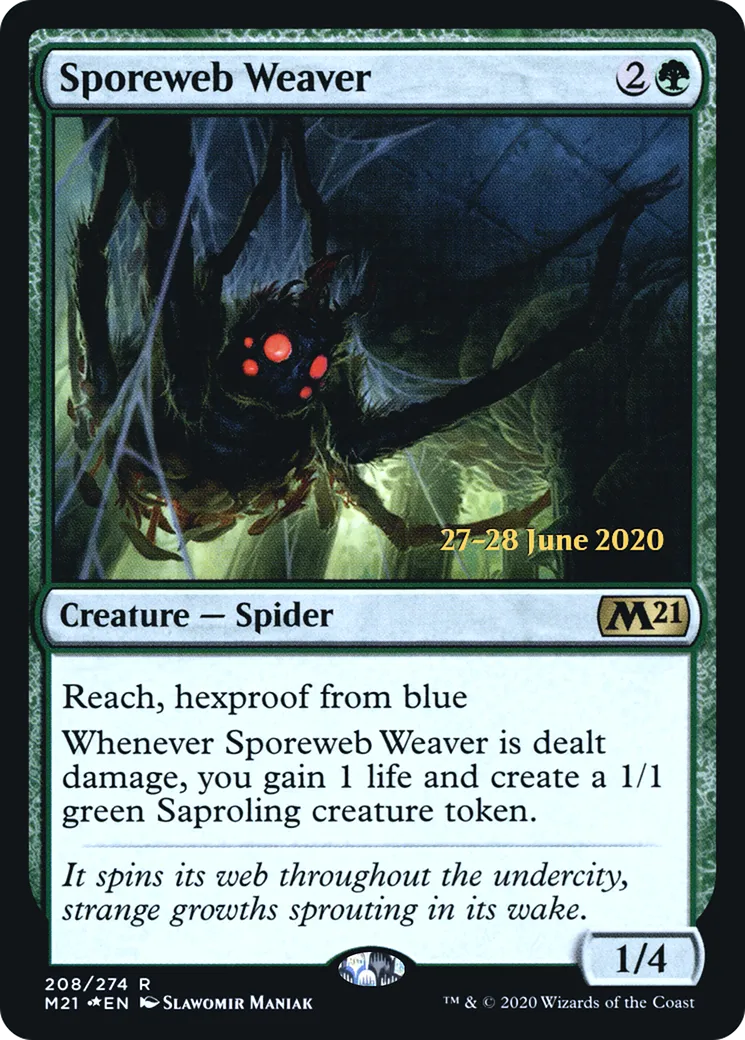 Sporeweb Weaver — Core Set 2021 Promos — Magic: The Gathering