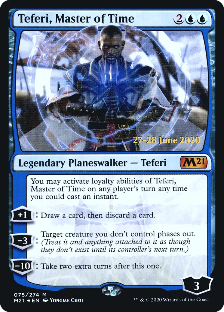 Téfeiri, maître du temps — Core Set 2021 Promos — Magic: The Gathering