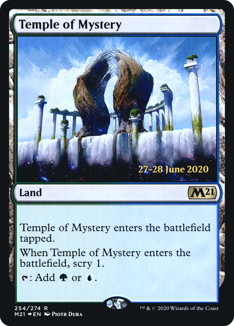 Temple of Mystery — Core Set 2021 Promos — Magic: The Gathering
