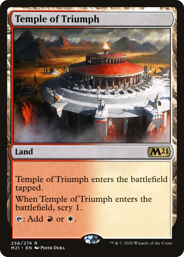 Temple of Triumph — Core Set 2021 Promos — Magic: The Gathering