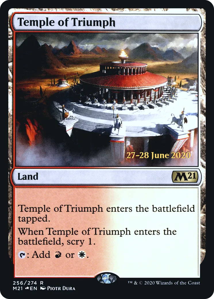 Temple of Triumph — Core Set 2021 Promos — Magic: The Gathering