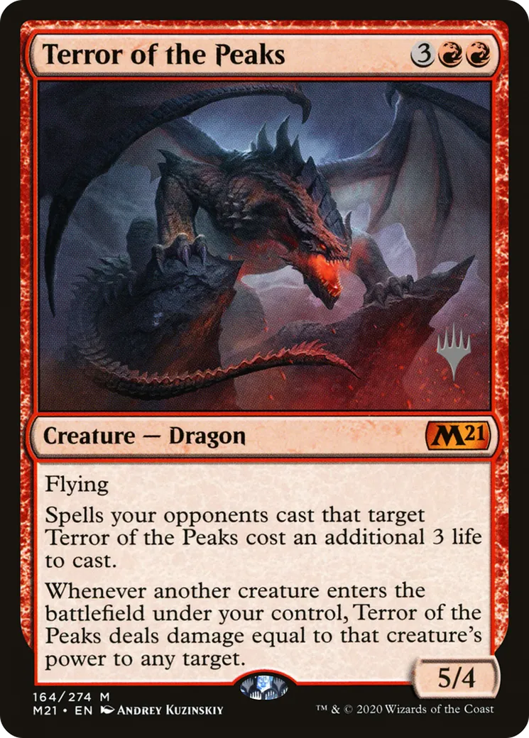 Terror of the Peaks — Core Set 2021 Promos — Magic: The Gathering