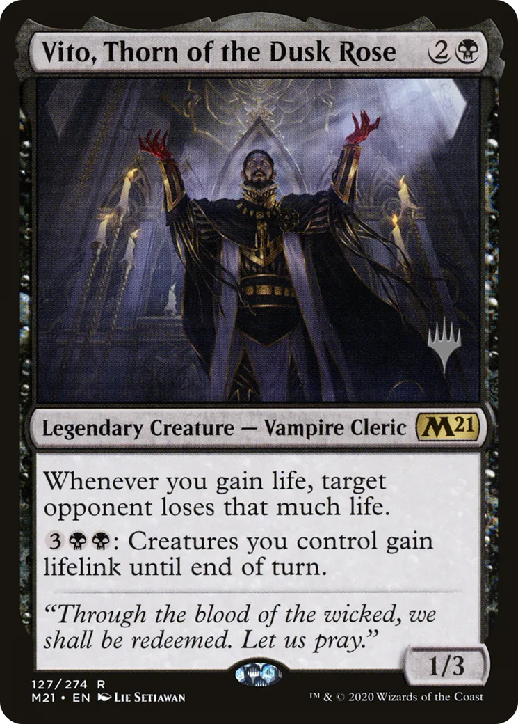 Vito, Thorn of the Dusk Rose — Core Set 2021 Promos — Magic: The Gathering