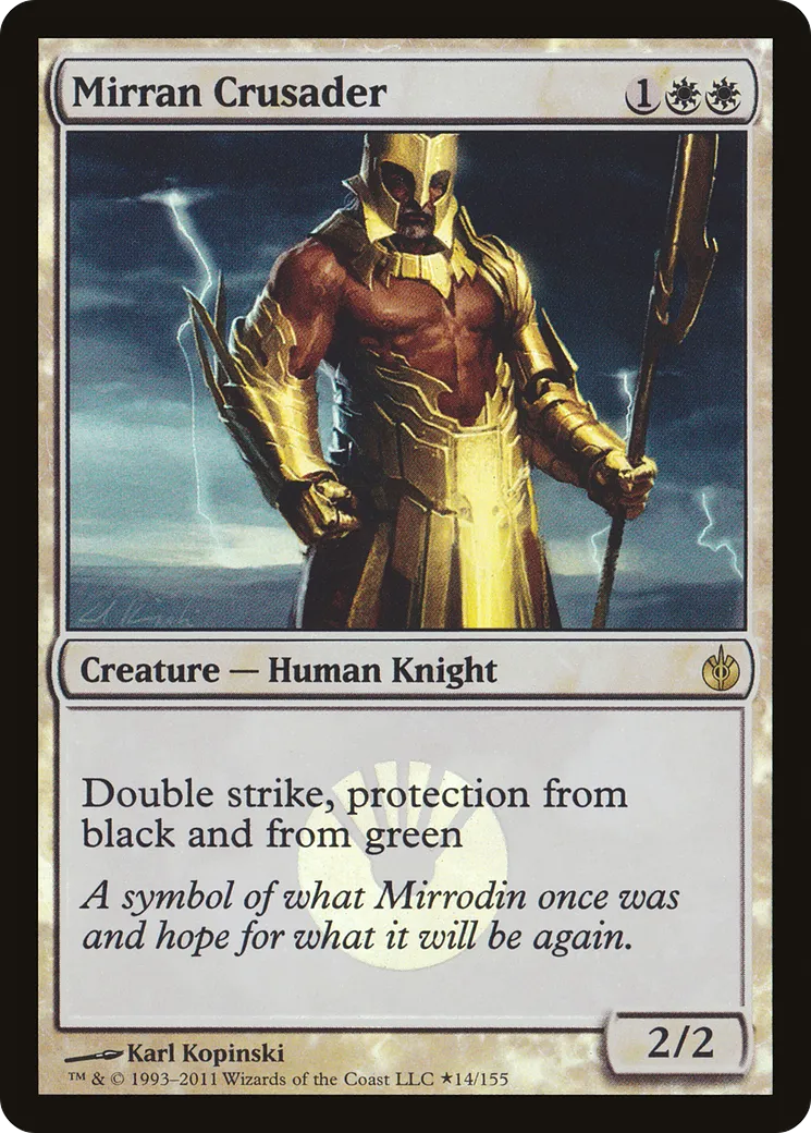 Mirran Crusader — Mirrodin Besieged Promos — Magic: The Gathering