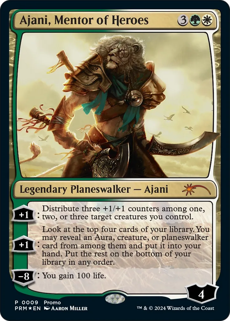 Ajani, Mentor of Heroes — Media and Collaboration Promos — Magic: The Gathering