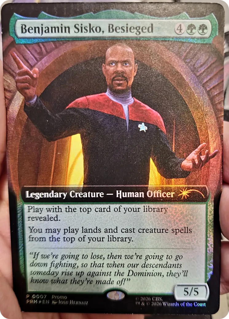 Benjamin Sisko, Besieged from Media and Collaboration Promos - Magic: The Gathering