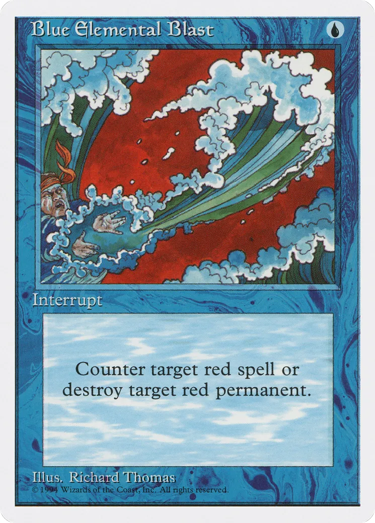 Salve élémentaire bleue — Media and Collaboration Promos — Magic: The Gathering