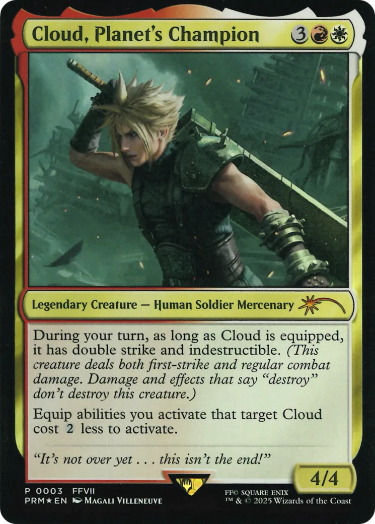 Cloud, défenseur de la planète — Media and Collaboration Promos — Magic: The Gathering