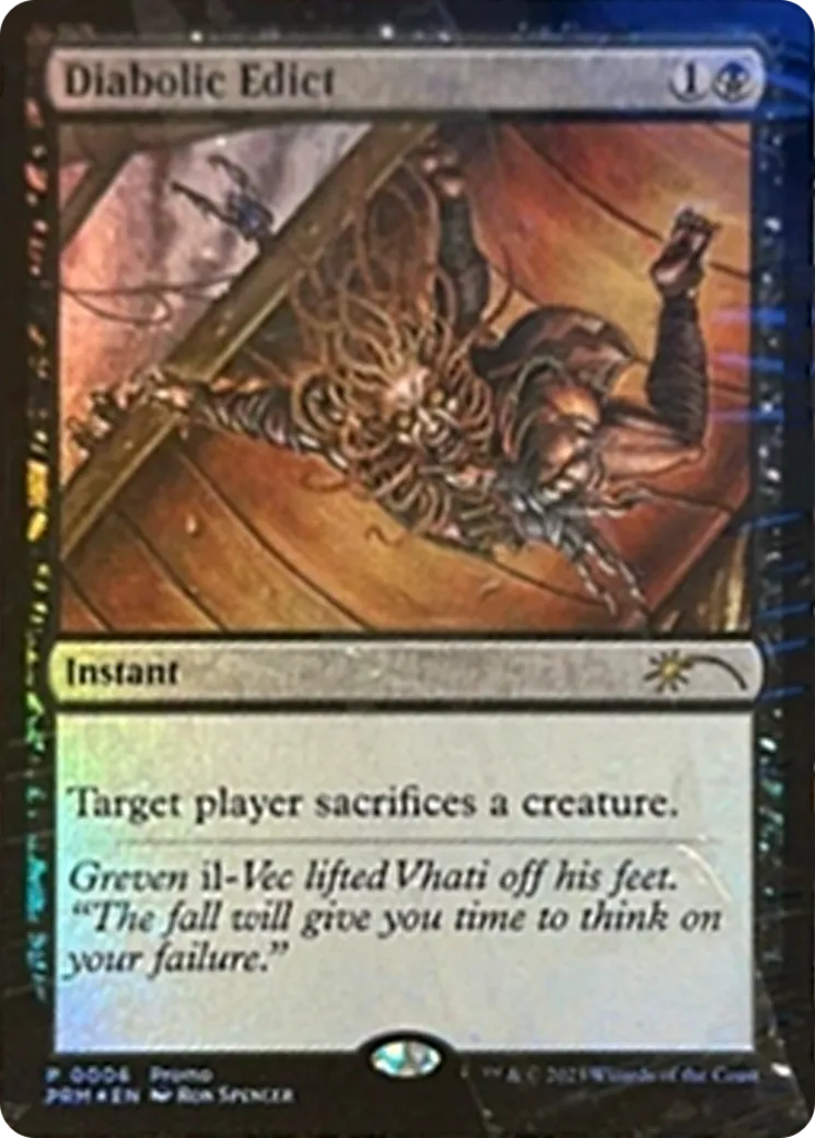 Diabolic Edict — Media and Collaboration Promos — Magic: The Gathering