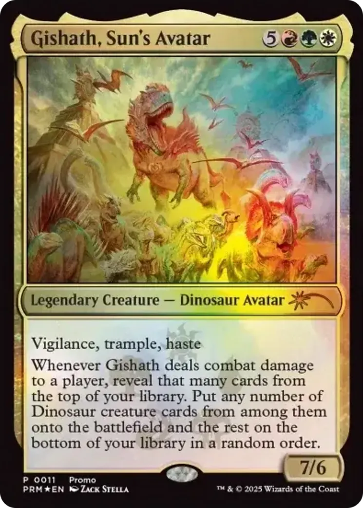 Gishath, Sun's Avatar — Media and Collaboration Promos — Magic: The Gathering