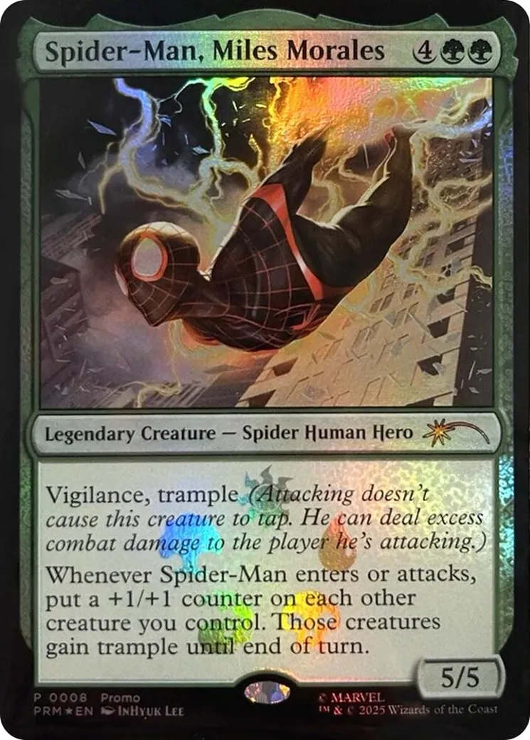 Spider-Man, Miles Morales — Media and Collaboration Promos — Magic: The Gathering