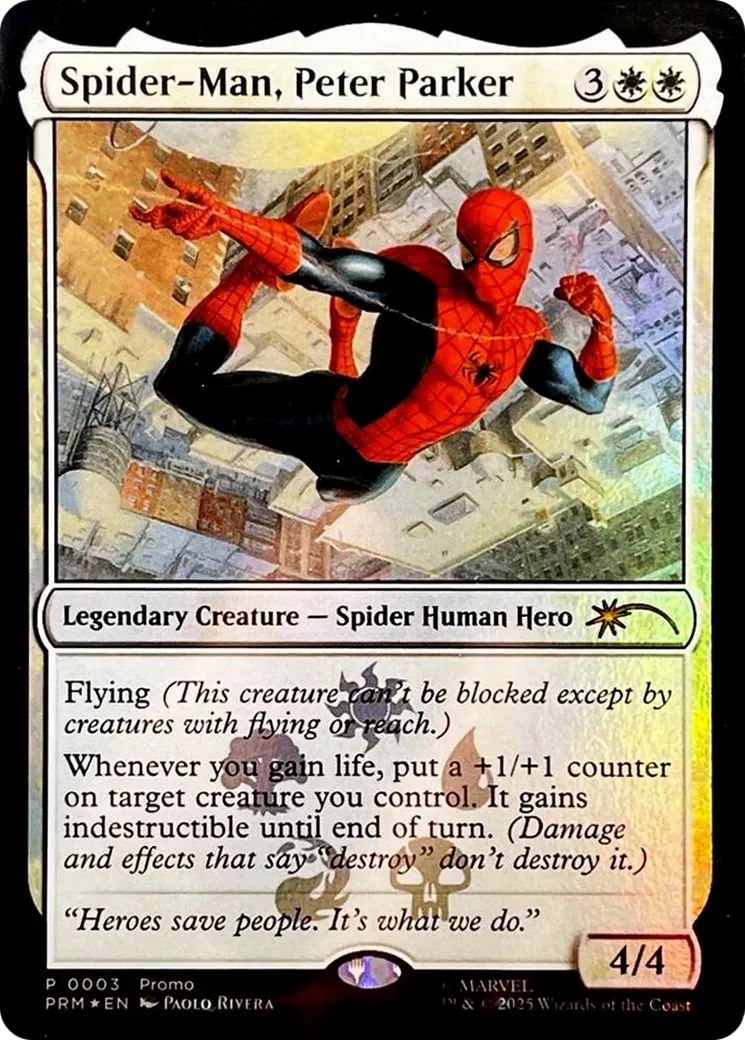 Spider-Man, Peter Parker — Media and Collaboration Promos — Magic: The Gathering
