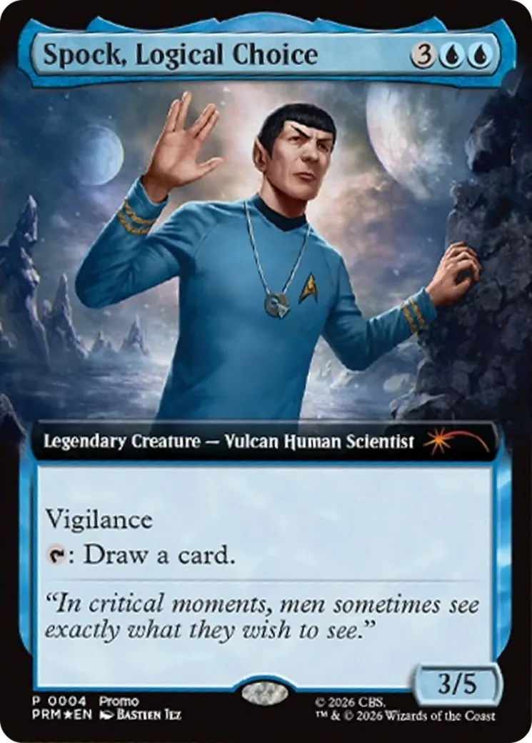 Spock, Logical Choice — Media and Collaboration Promos — Magic: The Gathering