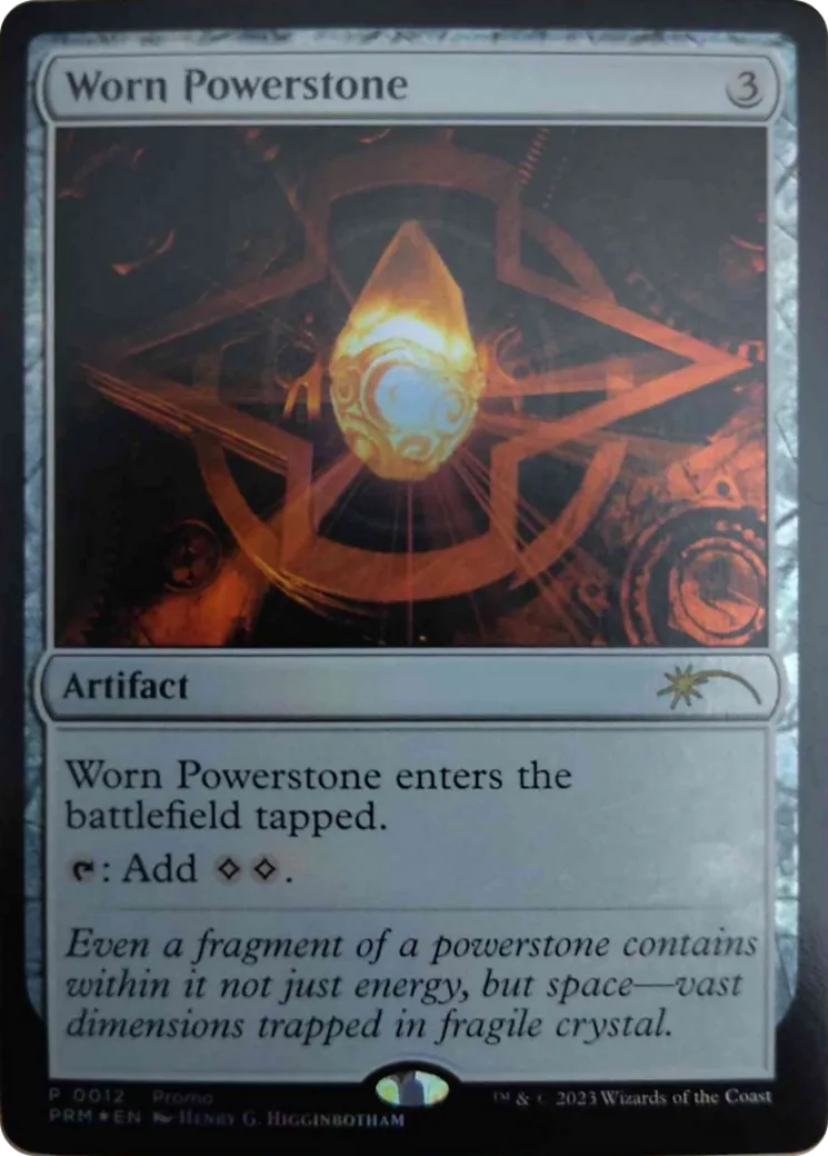 Worn Powerstone — Media and Collaboration Promos — Magic: The Gathering