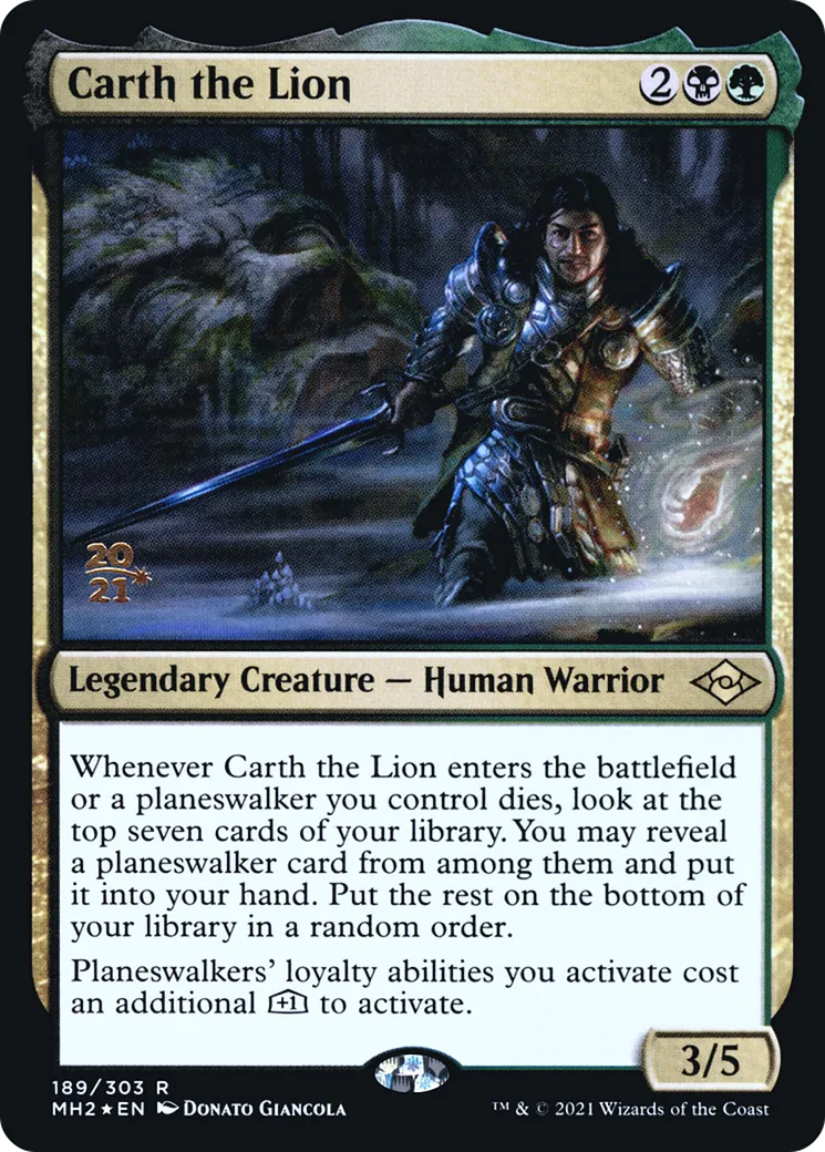Carth le Lion — Modern Horizons 2 Promos — Magic: The Gathering