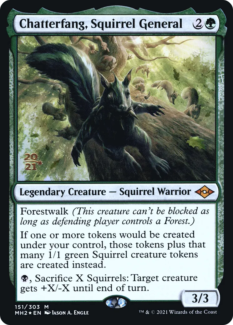 Grande-Dent, général écureuil — Modern Horizons 2 Promos — Magic: The Gathering