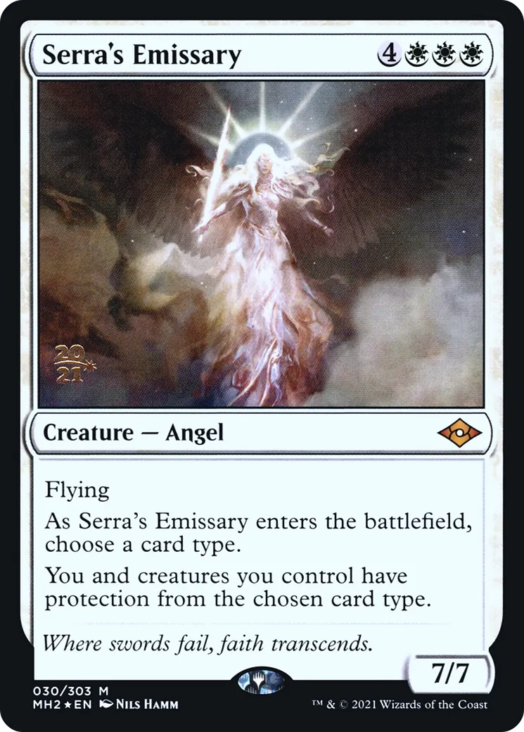 Émissaire de Serra — Modern Horizons 2 Promos — Magic: The Gathering