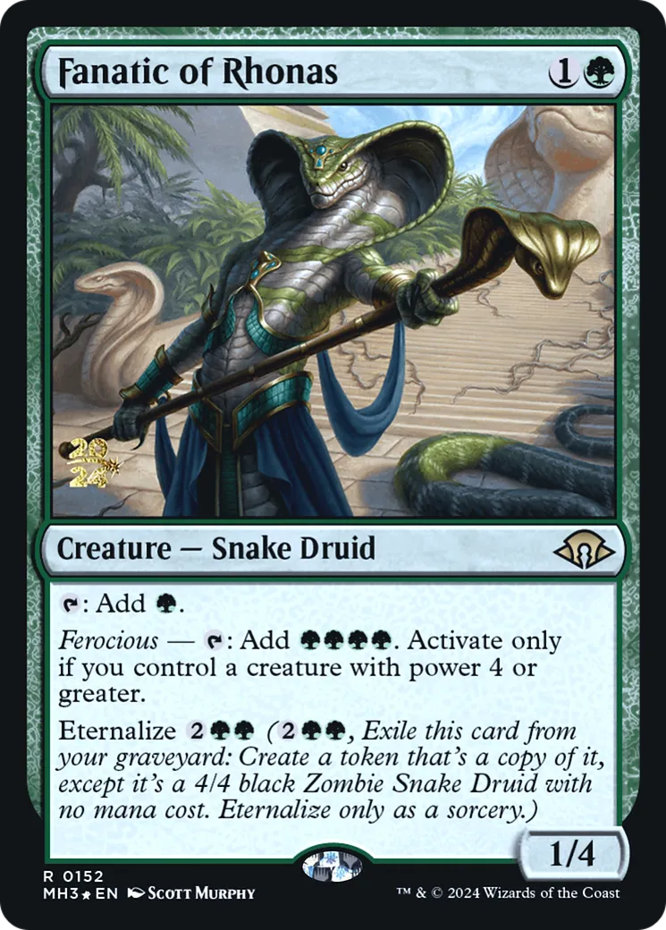 Fanatique de Rhonas — Modern Horizons 3 Promos — Magic: The Gathering