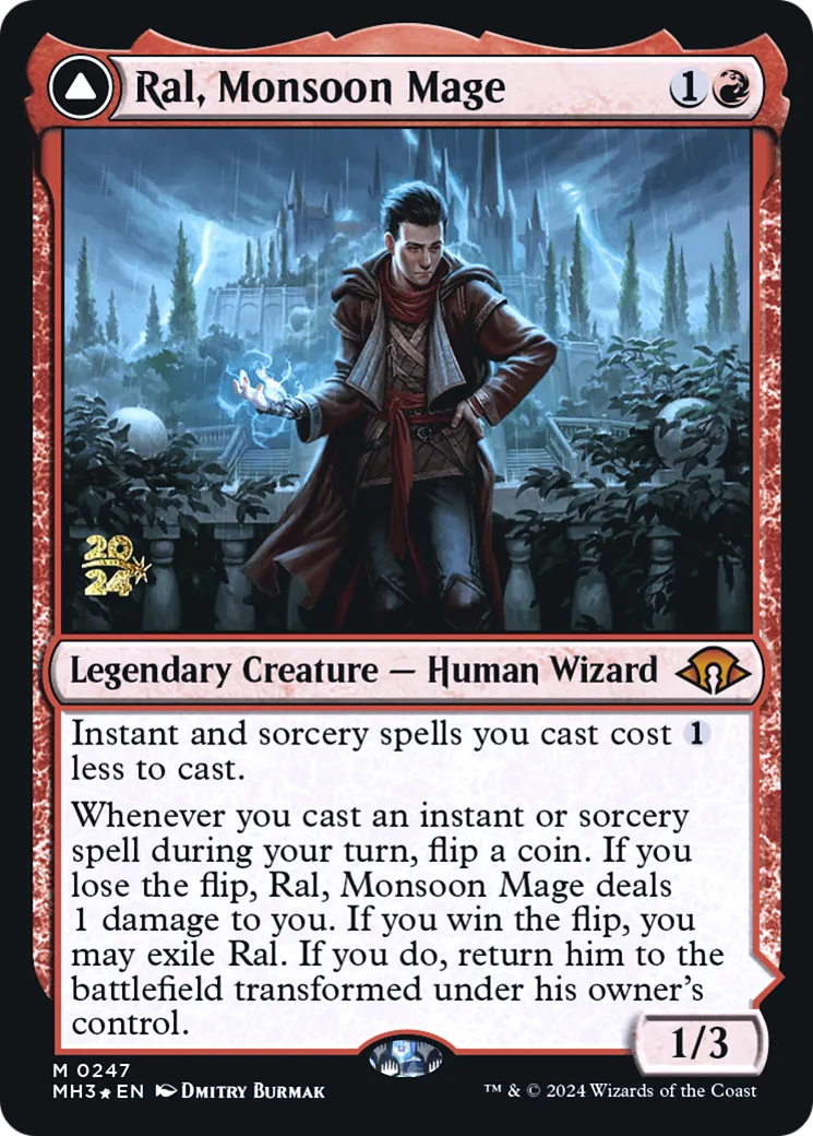 Ral, mage de la mousson // Ral, prodige des lignes ley — Modern Horizons 3 Promos — Magic: The Gathering