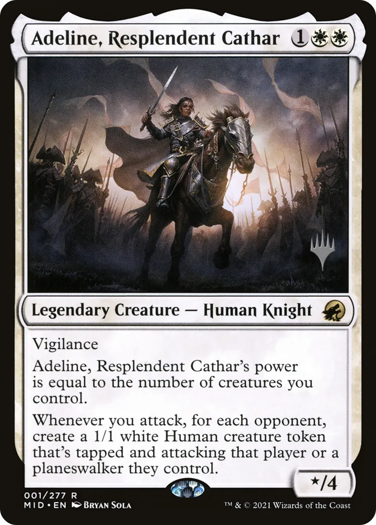 Adeline, Resplendent Cathar — Innistrad: Midnight Hunt Promos — Magic: The Gathering