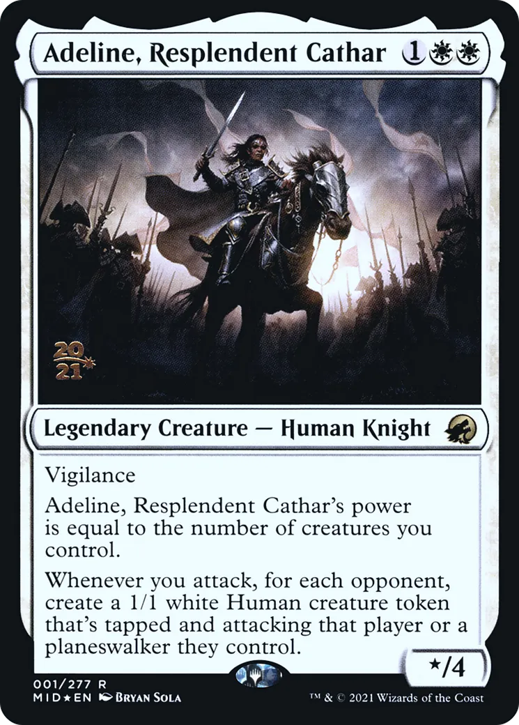 Adeline, Resplendent Cathar — Innistrad: Midnight Hunt Promos — Magic: The Gathering