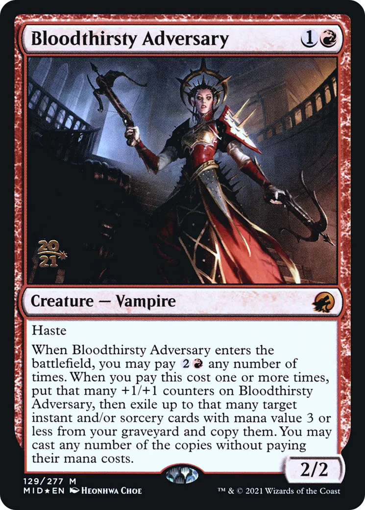 Bloodthirsty Adversary — Innistrad: Midnight Hunt Promos — Magic: The Gathering