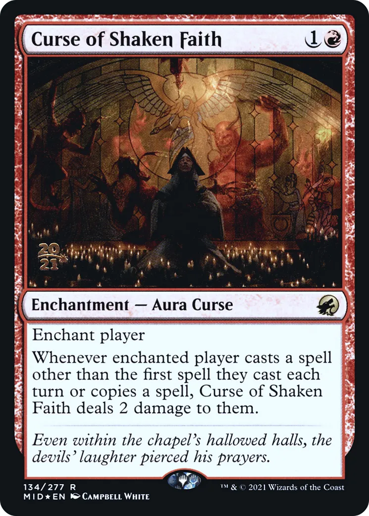 Malédiction de foi ébranlée — Innistrad: Midnight Hunt Promos — Magic: The Gathering