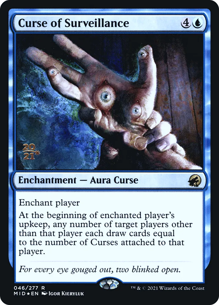 Curse of Surveillance — Innistrad: Midnight Hunt Promos — Magic: The Gathering