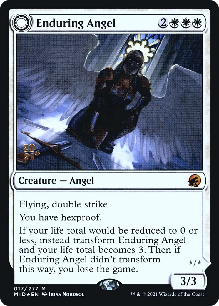 Enduring Angel // Angelic Enforcer — Innistrad: Midnight Hunt Promos — Magic: The Gathering