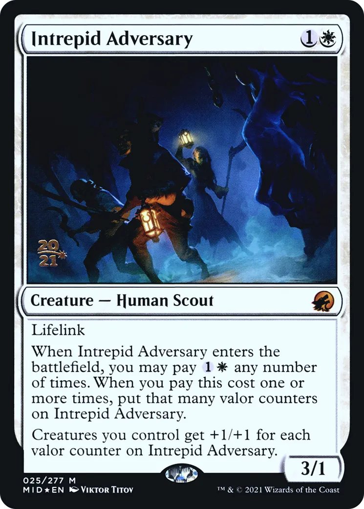 Intrepid Adversary — Innistrad: Midnight Hunt Promos — Magic: The Gathering