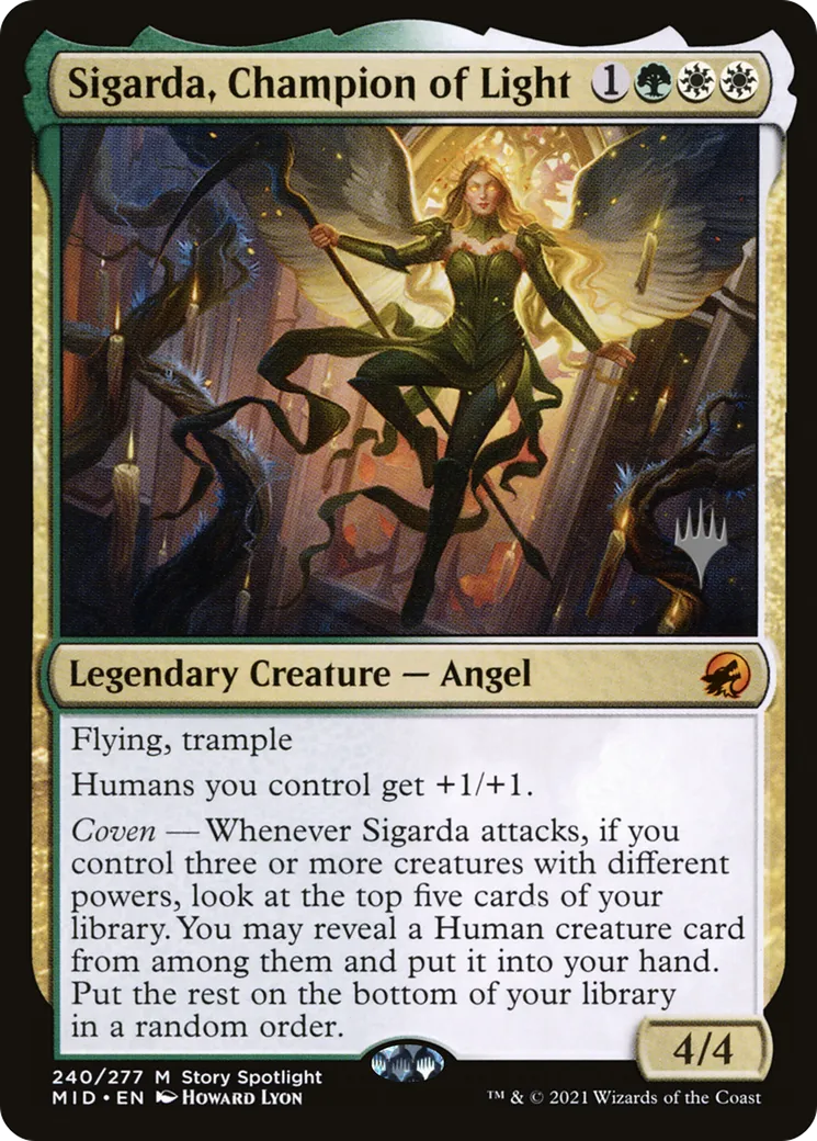 Sigarda, championne de la lumière — Innistrad: Midnight Hunt Promos — Magic: The Gathering