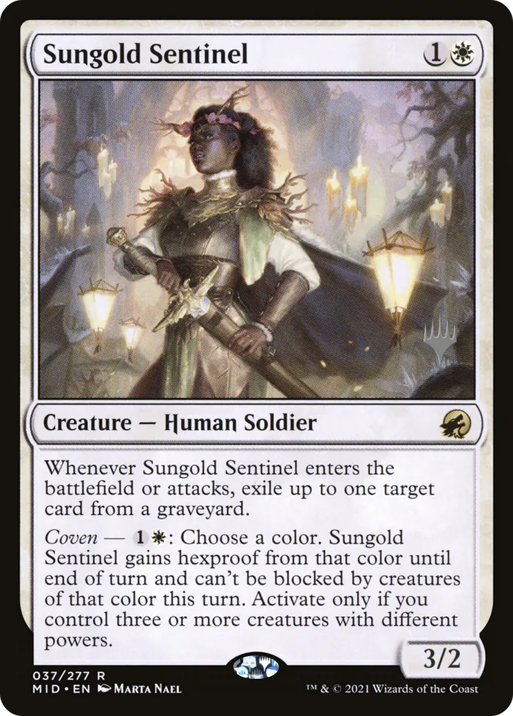 Sungold Sentinel — Innistrad: Midnight Hunt Promos — Magic: The Gathering