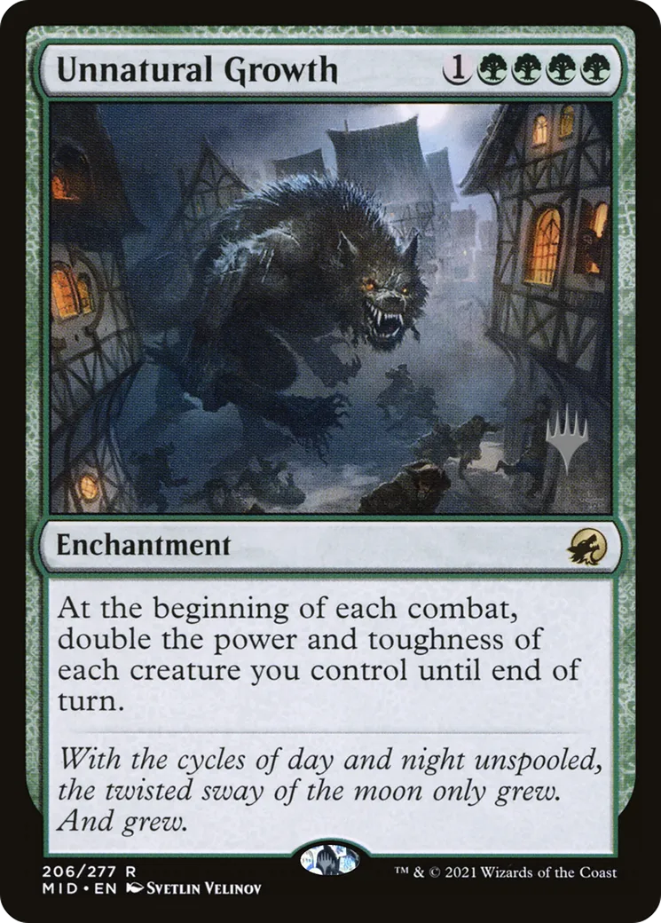 Unnatural Growth — Innistrad: Midnight Hunt Promos — Magic: The Gathering