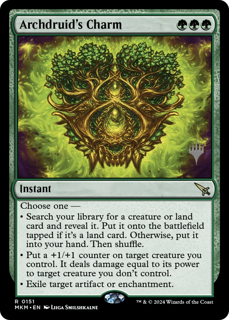 Archdruid's Charm — Murders at Karlov Manor Promos — Magic: The Gathering