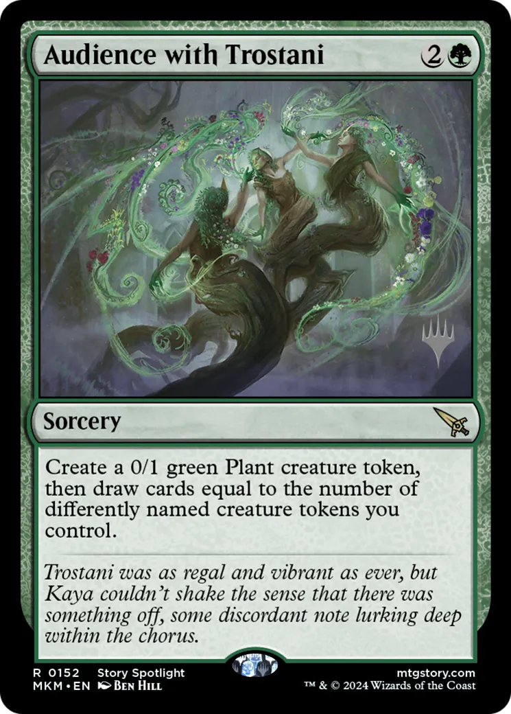 Audience with Trostani — Murders at Karlov Manor Promos — Magic: The Gathering