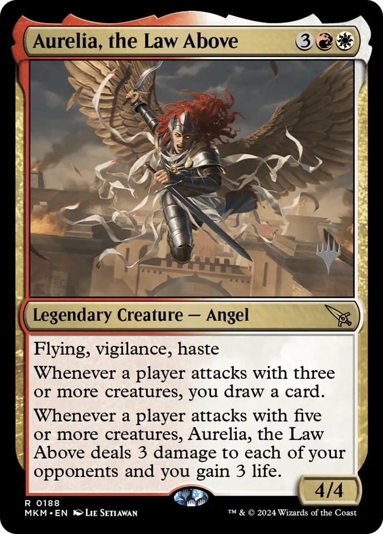 Aurelia, the Law Above — Murders at Karlov Manor Promos — Magic: The Gathering