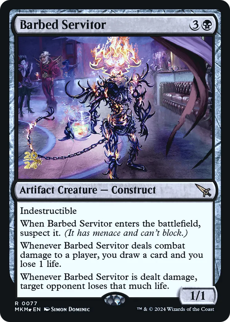 Serviteur barbelé — Murders at Karlov Manor Promos — Magic: The Gathering